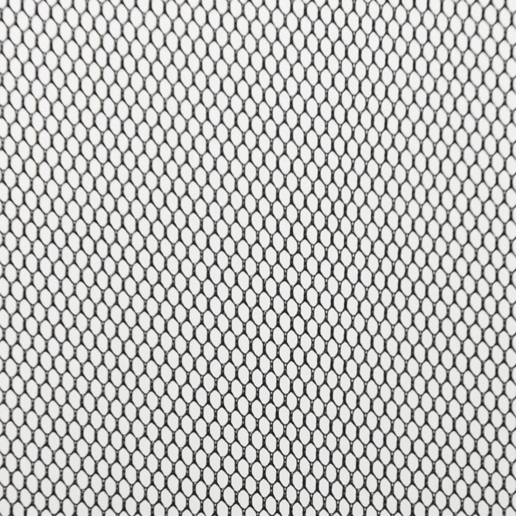 vidaXL Moustiquaire avec rideau en maille noir 100x220 cm polyester