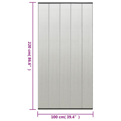 vidaXL Moustiquaire avec rideau en maille noir 100x220 cm polyester