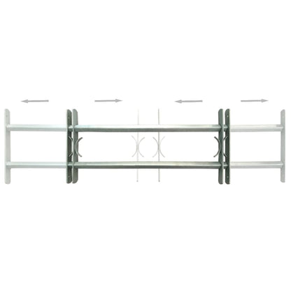 vidaXL Grilles réglables de sécurité de fenêtres 2 pcs 700-1050 mm