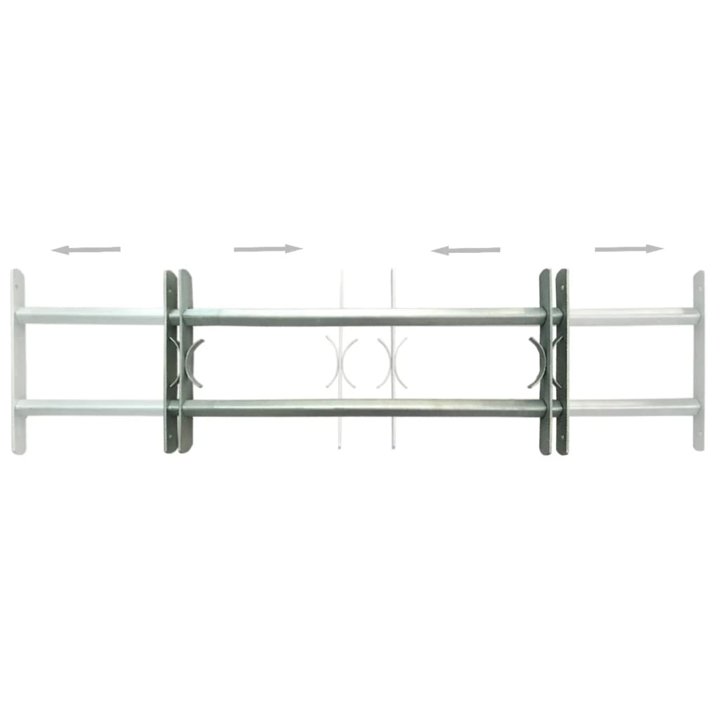 vidaXL Grilles réglables de sécurité de fenêtres 2 pcs 1000-1500 mm