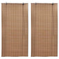 vidaXL Stores roulants en bambou 2 pcs 150x220 cm Marron