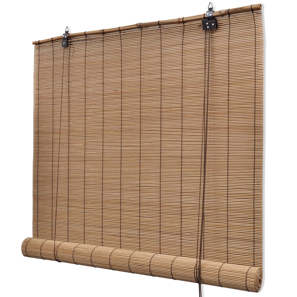 vidaXL Stores roulants en bambou 2 pcs 150x220 cm Marron