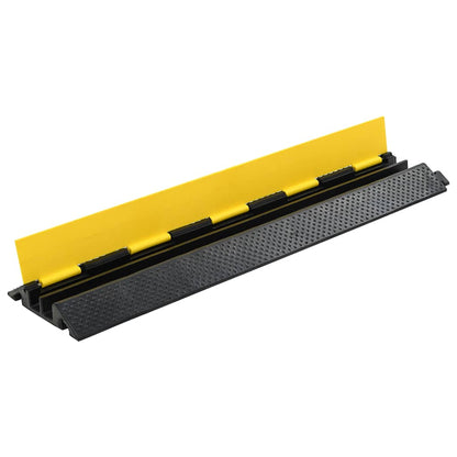 vidaXL Rampes de protection de câble 2 pcs 2 canaux caoutchouc 101,5cm