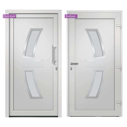 vidaXL Porte d'entrée Blanc 98x200 cm