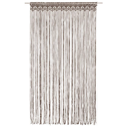 vidaXL Rideau en macramé Taupe 140x240 cm Coton