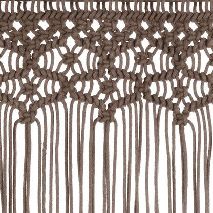 vidaXL Rideau en macramé Taupe 140x240 cm Coton
