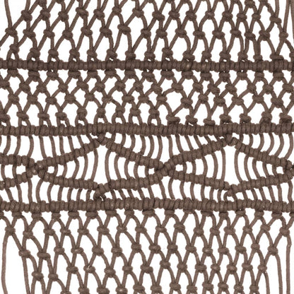 vidaXL Rideau en macramé Taupe 140x240 cm Coton