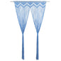 vidaXL Rideau en macramé Bleu 140x240 cm Coton