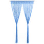 vidaXL Rideau en macramé Bleu 140x240 cm Coton