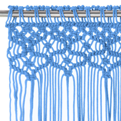 vidaXL Rideau en macramé Bleu 140x240 cm Coton