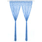 vidaXL Rideau en macramé Bleu 140x240 cm Coton