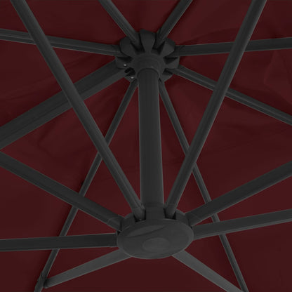 vidaXL Parasol de jardin en porte-à-faux avec mât en aluminium