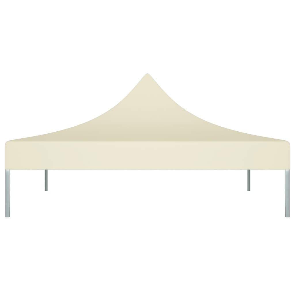 vidaXL Toit de tente de réception 2x2 m Crème 270 g/m²
