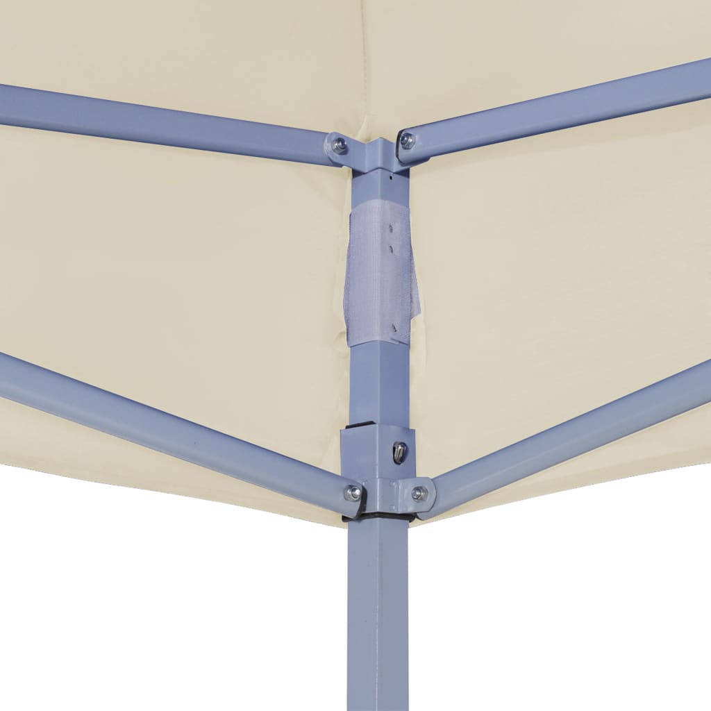 vidaXL Toit de tente de réception 2x2 m Crème 270 g/m²