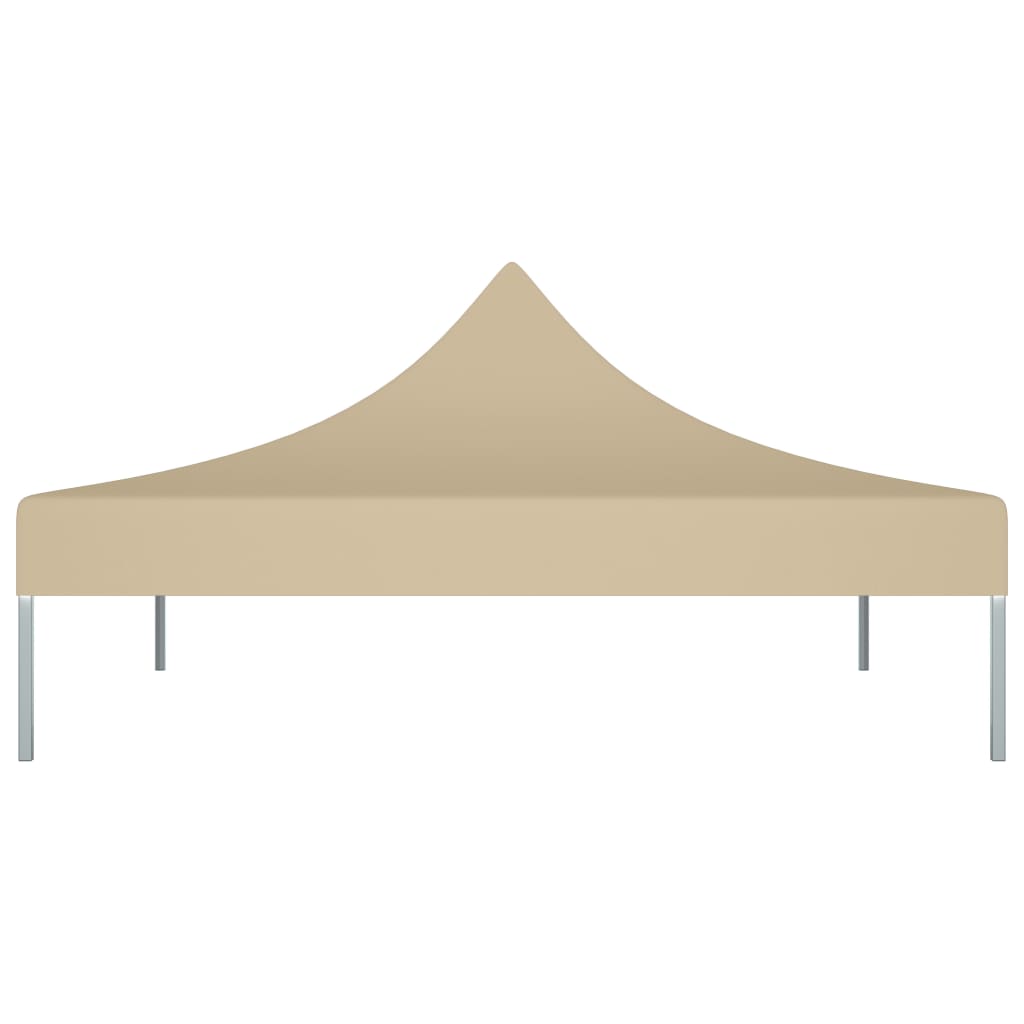vidaXL Toit de tente de réception 2x2 m Beige 270 g/m²