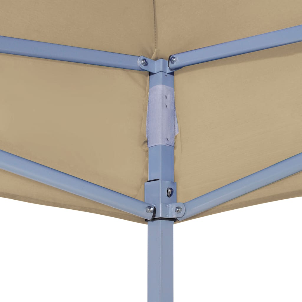 vidaXL Toit de tente de réception 2x2 m Beige 270 g/m²