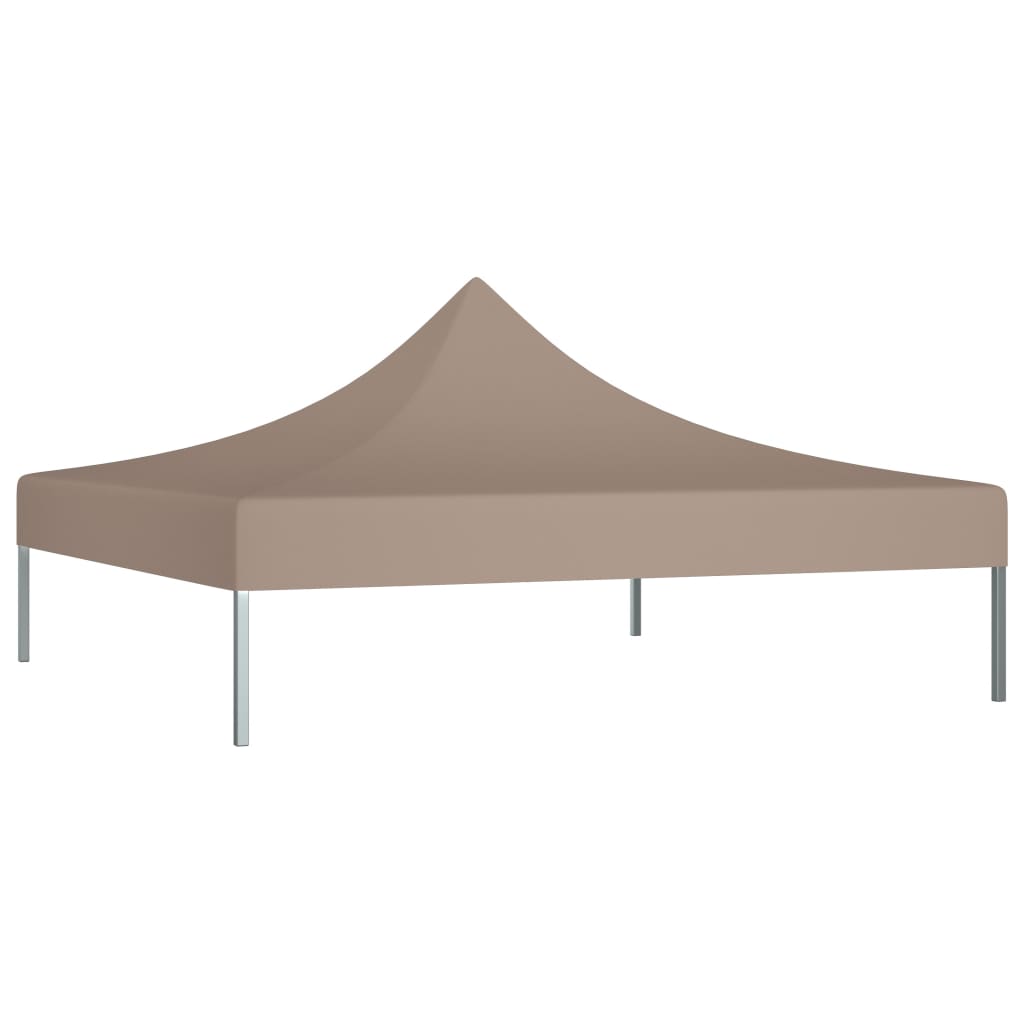 vidaXL Toit de tente de réception 2x2 m Taupe 270 g/m²