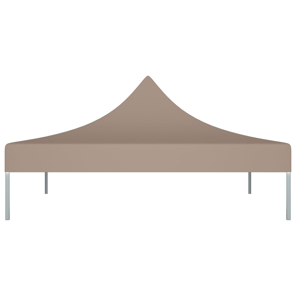 vidaXL Toit de tente de réception 2x2 m Taupe 270 g/m²