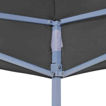 vidaXL Toit de tente de réception 4x3 m Anthracite 270 g/m²