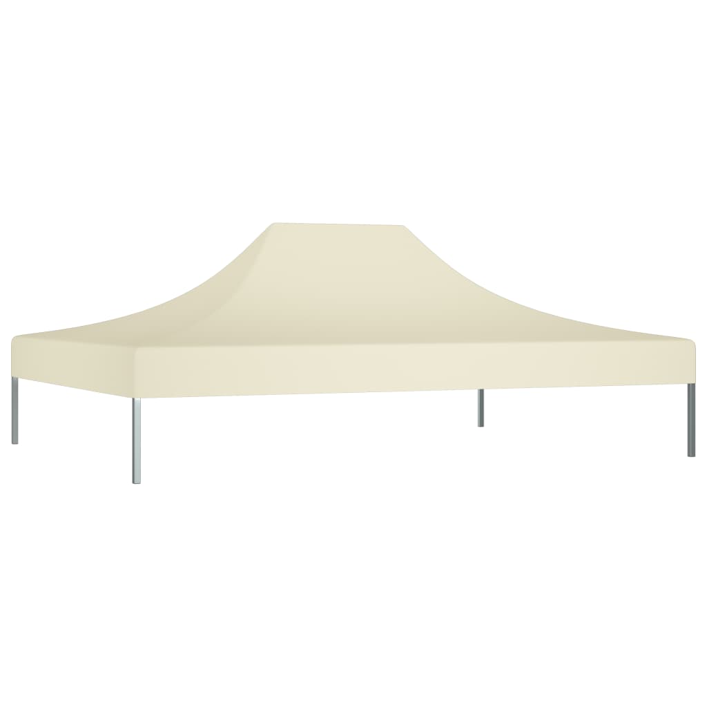 vidaXL Toit de tente de réception 4,5x3 m Crème 270 g/m²