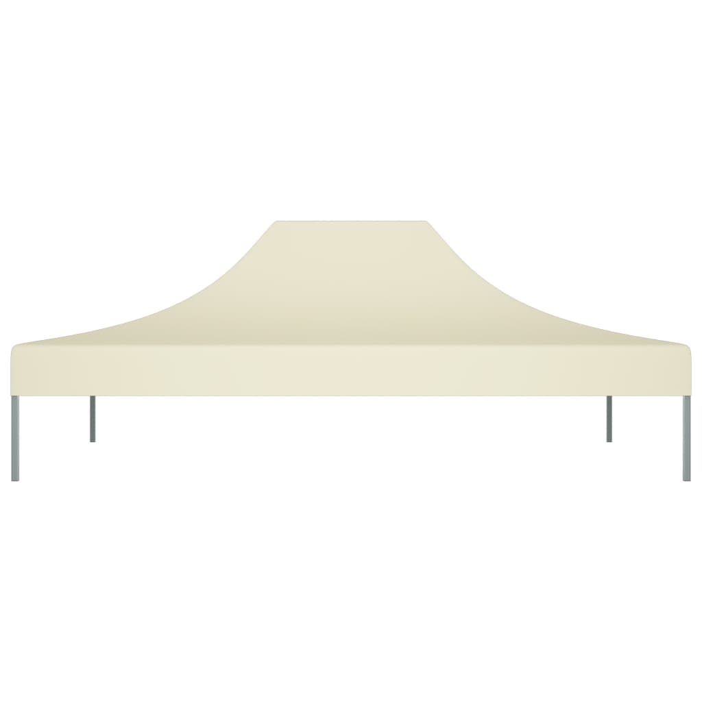 vidaXL Toit de tente de réception 4,5x3 m Crème 270 g/m²