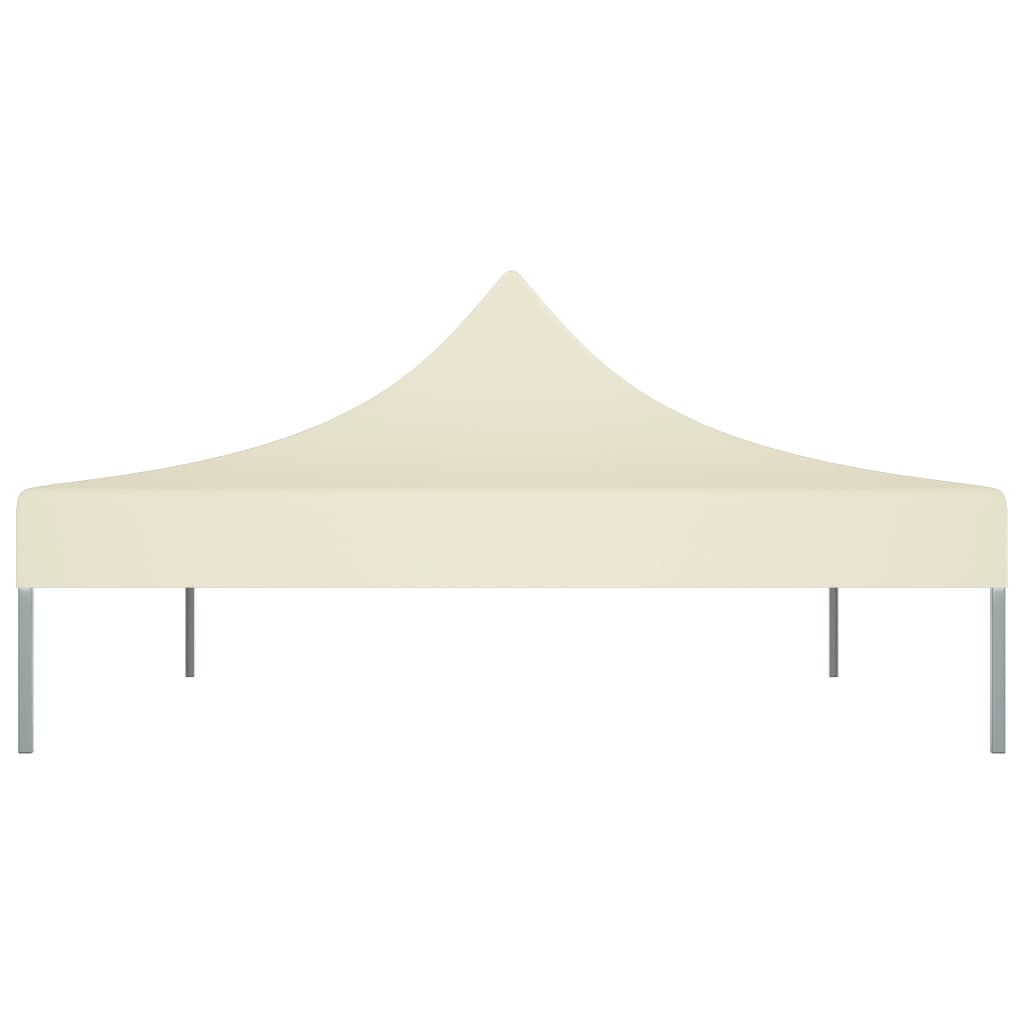 vidaXL Toit de tente de réception 4,5x3 m Crème 270 g/m²