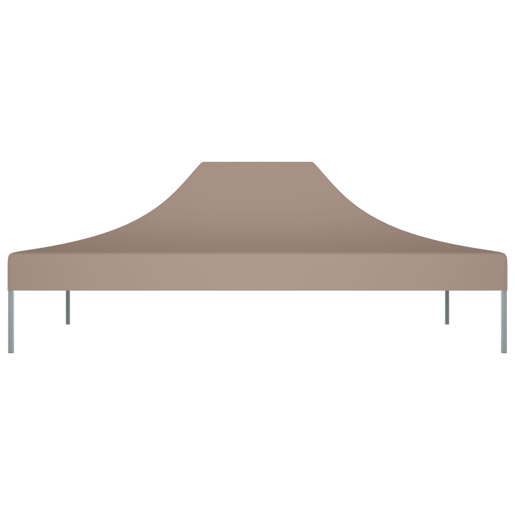 vidaXL Toit de tente de réception 4,5x3 m Taupe 270 g/m²