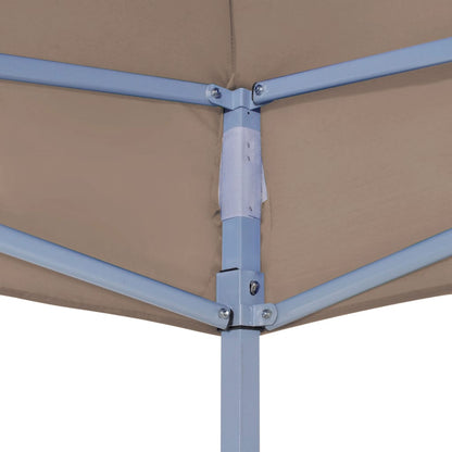 vidaXL Toit de tente de réception 4,5x3 m Taupe 270 g/m²