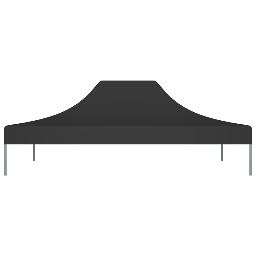 vidaXL Toit de tente de réception 4,5x3 m Noir 270 g/m²