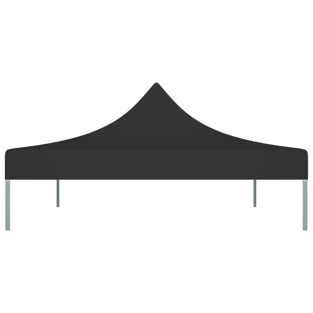 vidaXL Toit de tente de réception 4,5x3 m Noir 270 g/m²