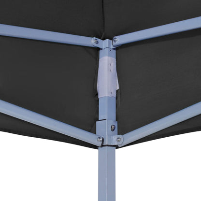 vidaXL Toit de tente de réception 4,5x3 m Noir 270 g/m²