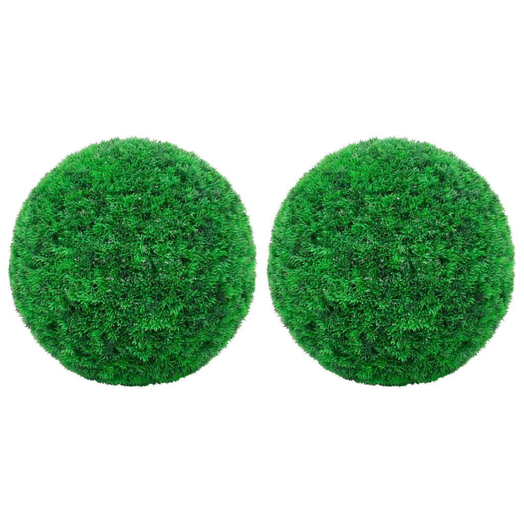 vidaXL Boules de buis artificielles 2 pcs 35 cm