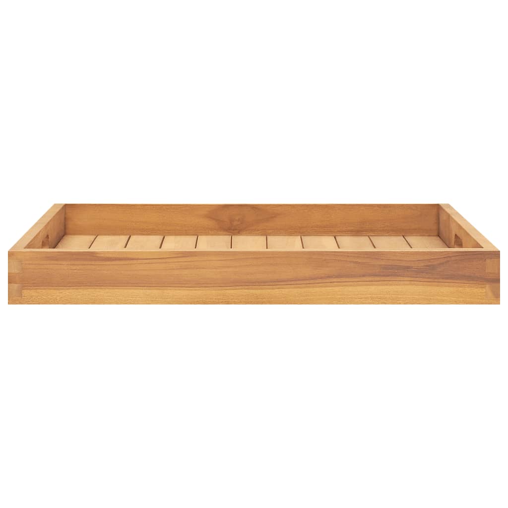 vidaXL Plateau de service 60x60 cm Bois de teck massif