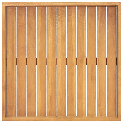 vidaXL Plateau de service 60x60 cm Bois de teck massif