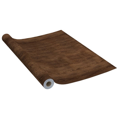 vidaXL Films autoadhésifs pour meubles 2 pcs Chêne foncé 500x90 cm PVC