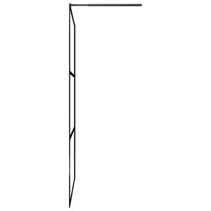 vidaXL Paroi de douche à l'italienne à verre ESG Noir 90x195 cm