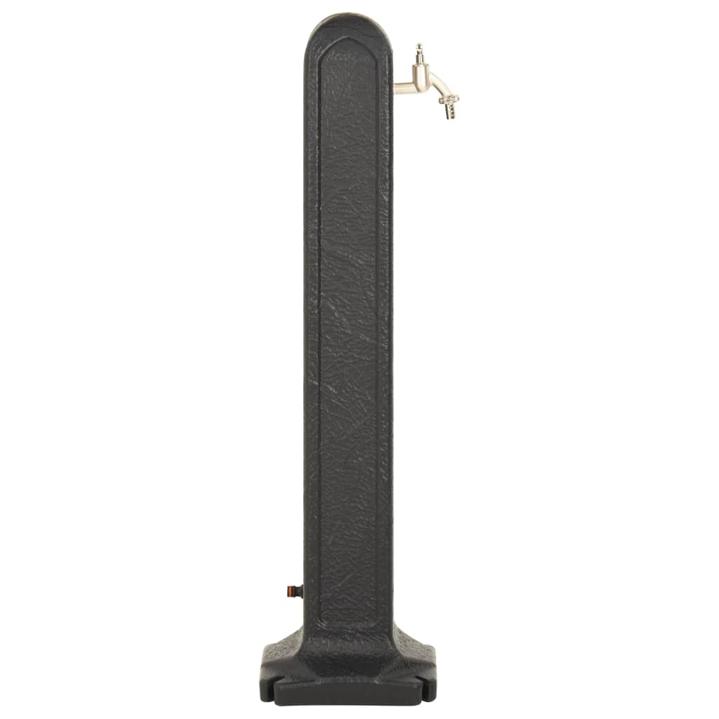 vidaXL Réservoir de jardin avec robinet Anthracite Aspect de pierre