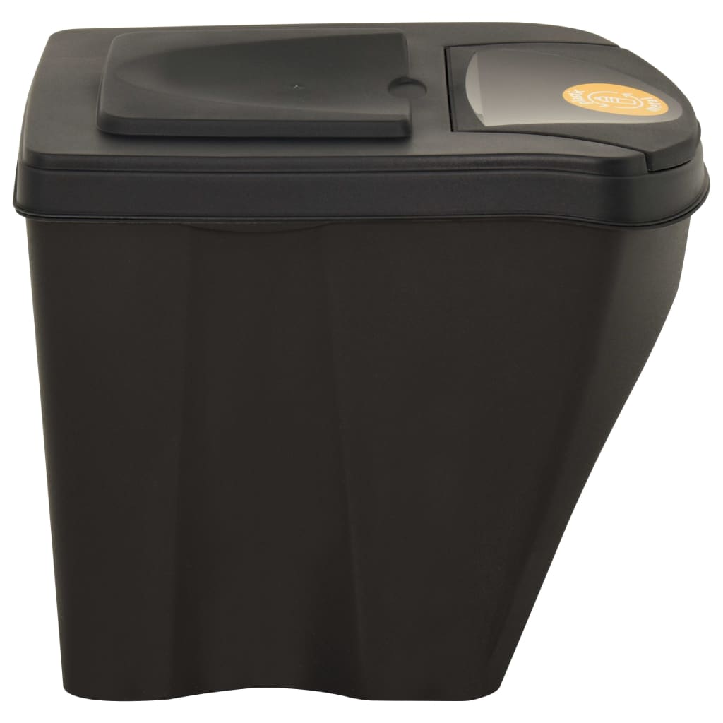 vidaXL Poubelles empilables 4 pcs Anthracite 100 L