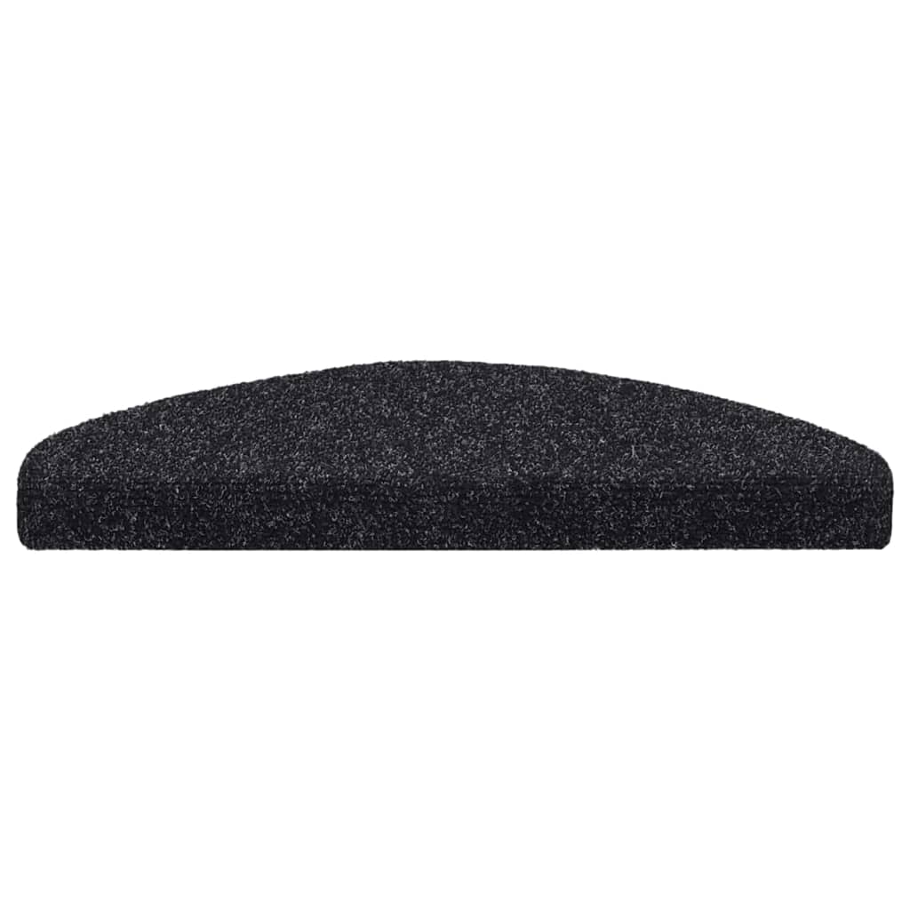 vidaXL Tapis autoadhésifs de marches 5 pcs Noir 65x21x4 cm Aiguilleté