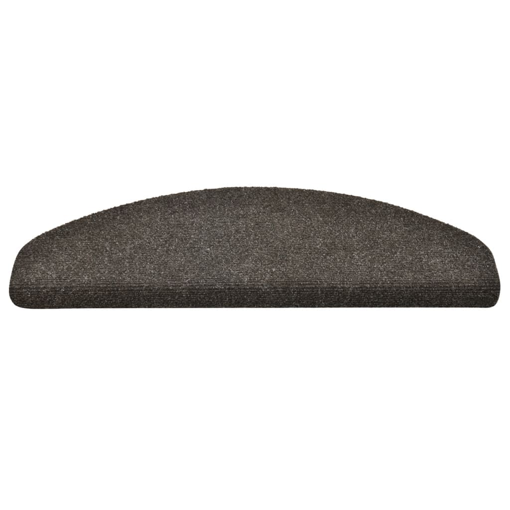 vidaXL Tapis d'escalier autocollants 5 pcs anthracite 65x21x4 cm