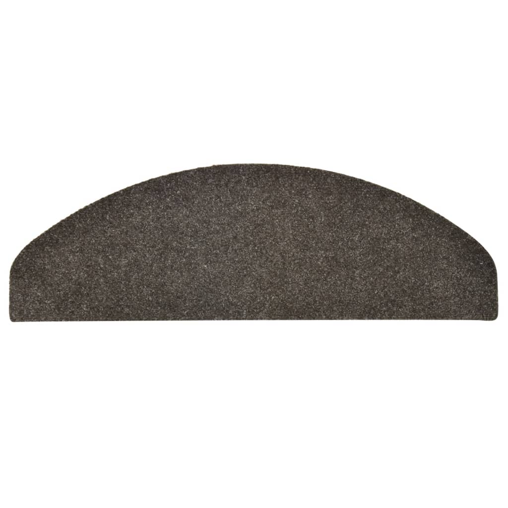 vidaXL Tapis d'escalier autocollants 5 pcs anthracite 65x21x4 cm