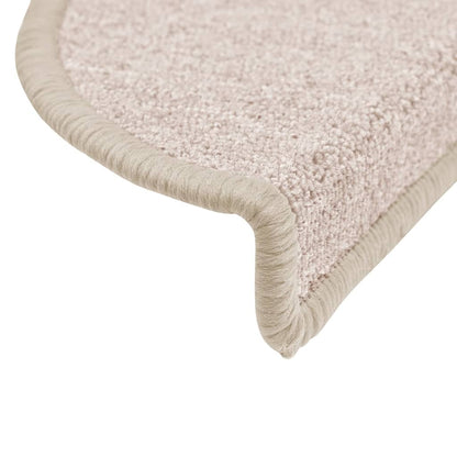 vidaXL Tapis d'escalier 10 pcs 56x17x3 cm Taupe
