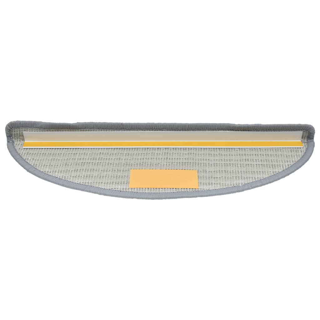 vidaXL Tapis d'escalier 10 pcs 56x17x3 cm Gris