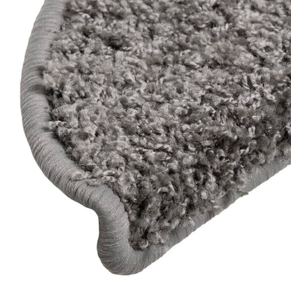 vidaXL Tapis d'escalier 10 pcs 56x17x3 cm Gris