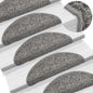 vidaXL Tapis d'escalier 10 pcs 56x17x3 cm Gris