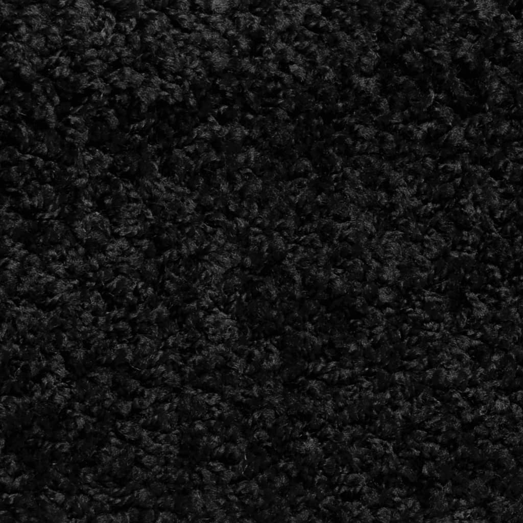 vidaXL Tapis d'escalier 10 pcs 56x17x3 cm Noir