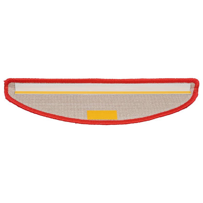 vidaXL Tapis d'escalier 10 pcs 56x17x3 cm Rouge