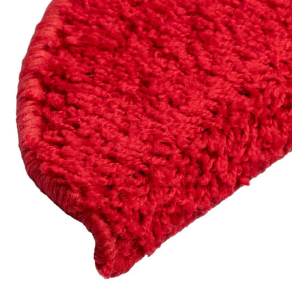 vidaXL Tapis d'escalier 10 pcs 56x17x3 cm Rouge