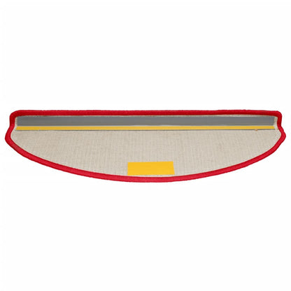 vidaXL Tapis d'escalier 10 pcs 65x21x4 cm Rouge