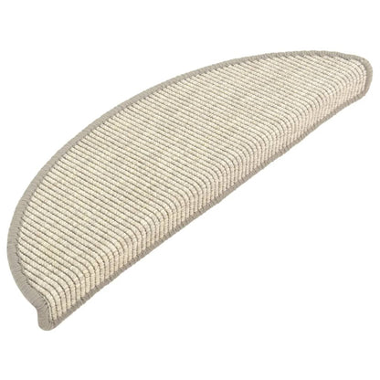 vidaXL Tapis d'escalier autocollants 15 pcs 56x17x3 cm Argenté